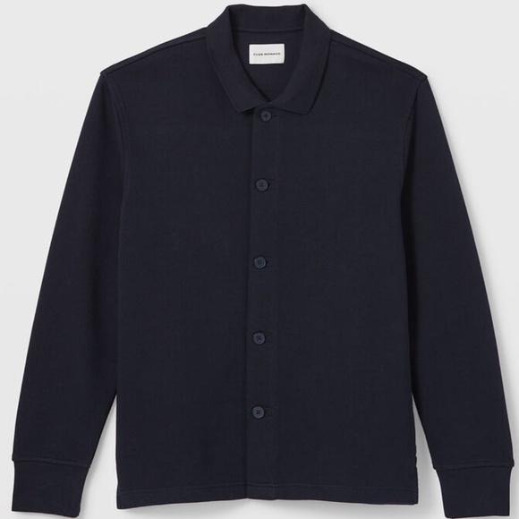 Terry Shirt Jacket - Brand New - NEVER WORN - Navy - Picture 5 of 5